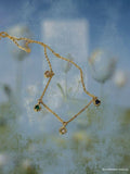 Petal & Obsidian Necklacce